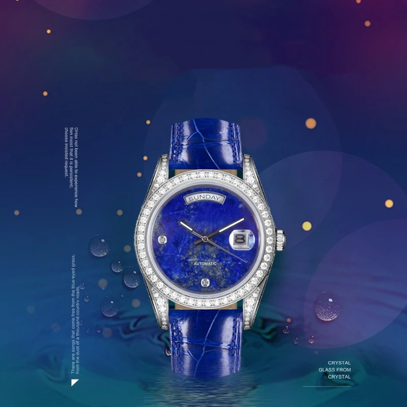 Lapis Lazuli Mechanical Watch For Men